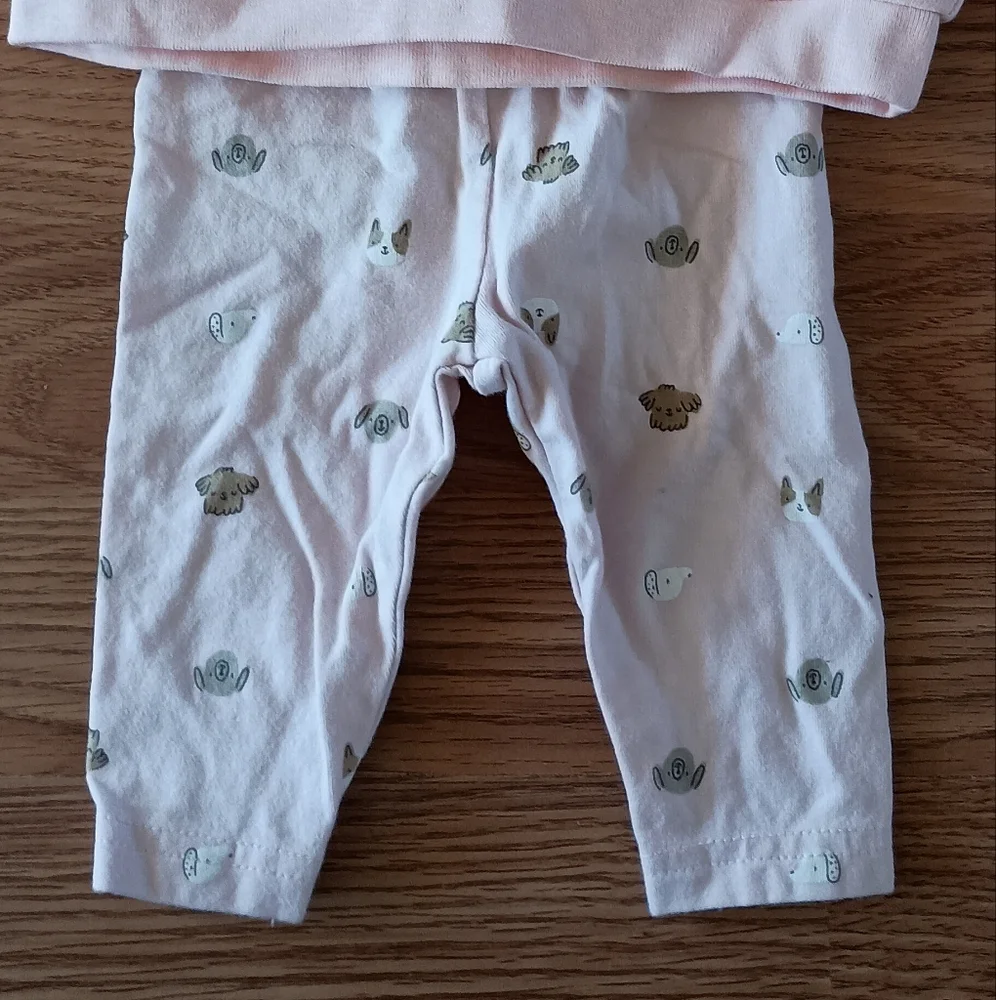 Carter's Adorable Dog French Terry Pullover Leggings Set Outfit 3 Months